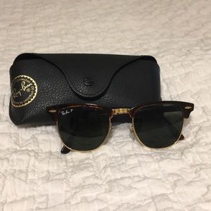 Clubmaster ray bans (polarized)